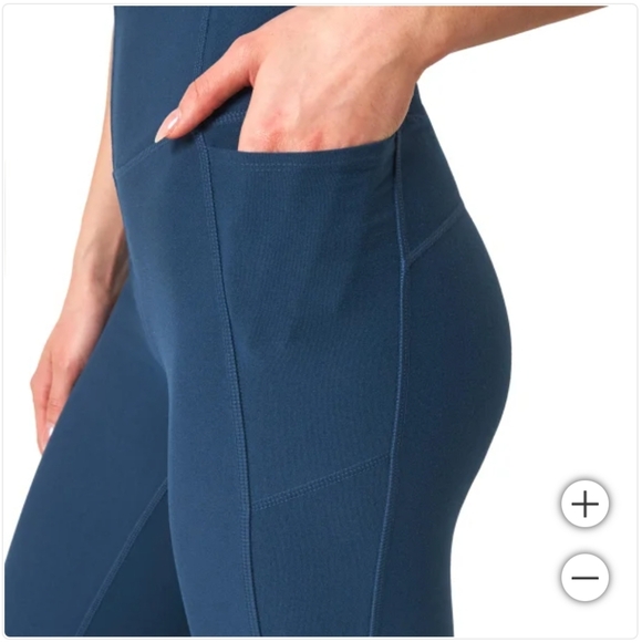 NWT Mondetta Ladies' High Waist Active Legging Blue L - Picture 4 of 5